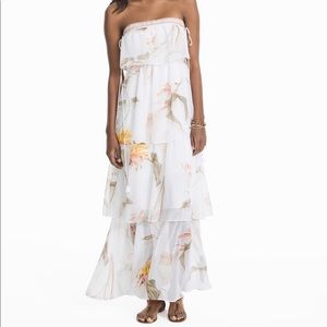 WHBM Tiered Floral Maxi Dress
